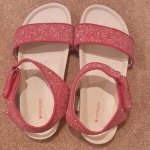 Crewcuts Sparkly Pink Kids Sandals, Size K5,